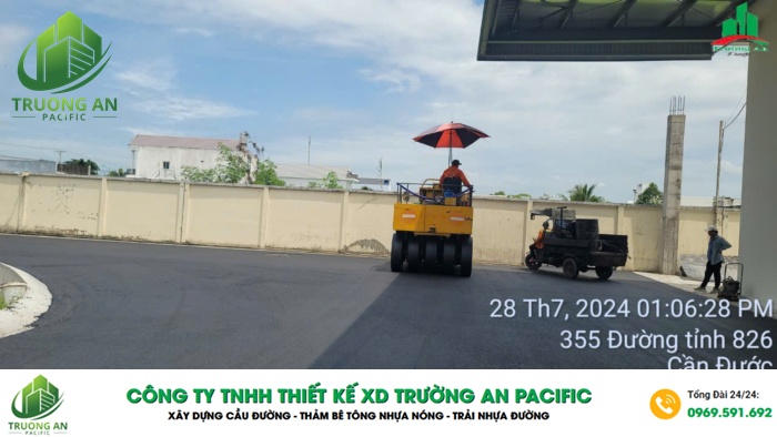 TAP thực hiện thi công bê tông nhựa nóng đạt tiêu chuẩn